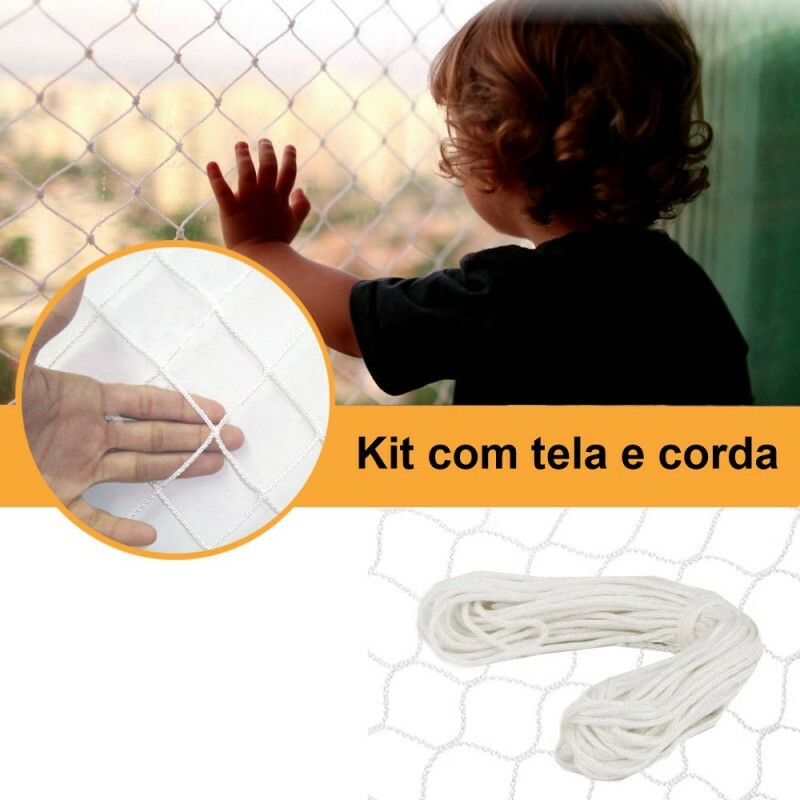 Kit Rede e Corda Proteção Vict. Reggia BRANCA  - Vários tamanhos